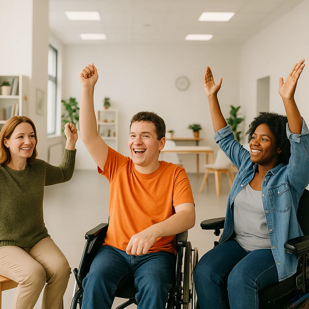 NDIS day programmes promoting skills and confidence.